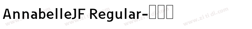 AnnabelleJF Regular字体转换